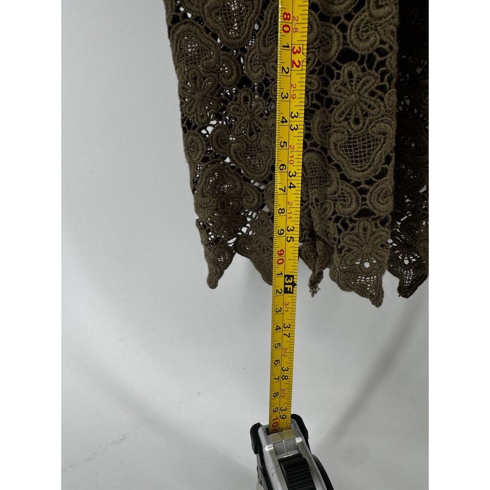 Embroidered Sun Dress Anthropologie Brown Eyelet Cutouts Medium NWT MSRP $138 - Picture 15 of 16